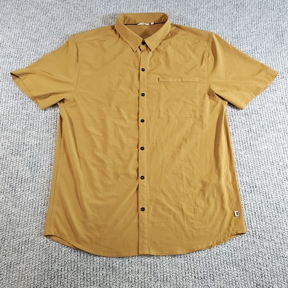 Cotopaxi Cambio Shirt Men's X-Large Yellow Button Up Travel Adventure Shirt - Picture 1 of 10